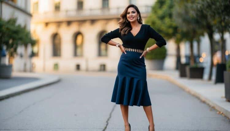 Look Camila Coelho Saia Midi