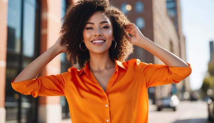 Ideias de Look blusa laranja: Alegria e energia em tons vibrantes