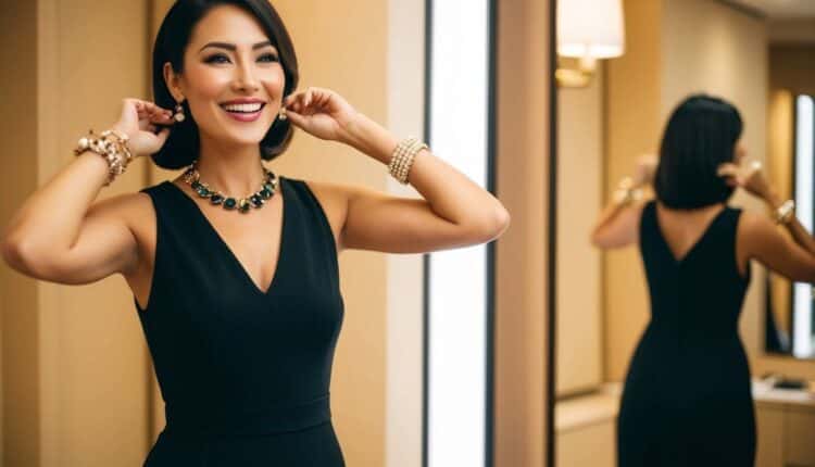 Qual o acessório ideal para usar com um vestido preto?