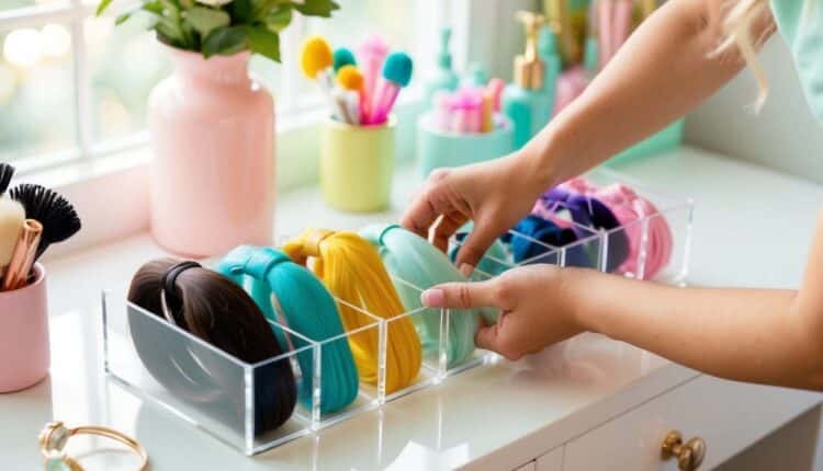 Qual a melhor forma de organizar acessórios de cabelo?