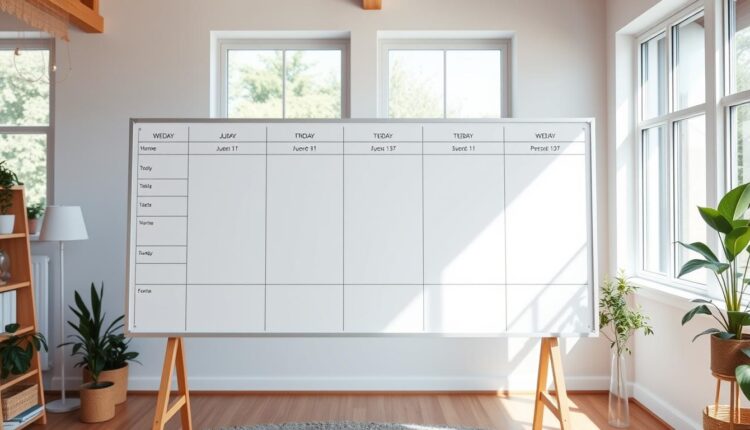 Como organizar a semana com um quadro branco e mudar sua rotina em poucos dias