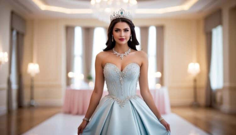 Como usar tiaras com vestidos elegantes?