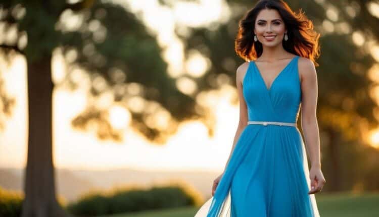 Ideias de Look vestido azul: Feminilidade e leveza em tons vibrantes