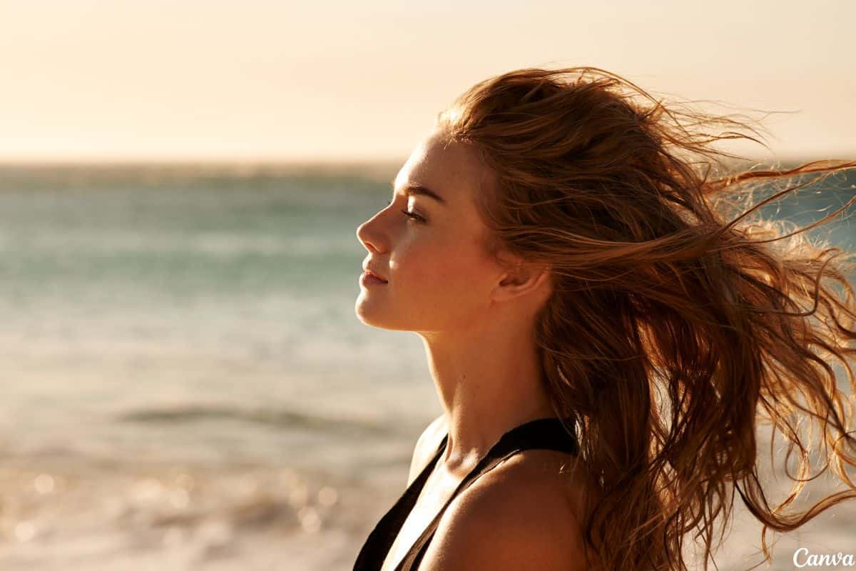 cabelo na praia
