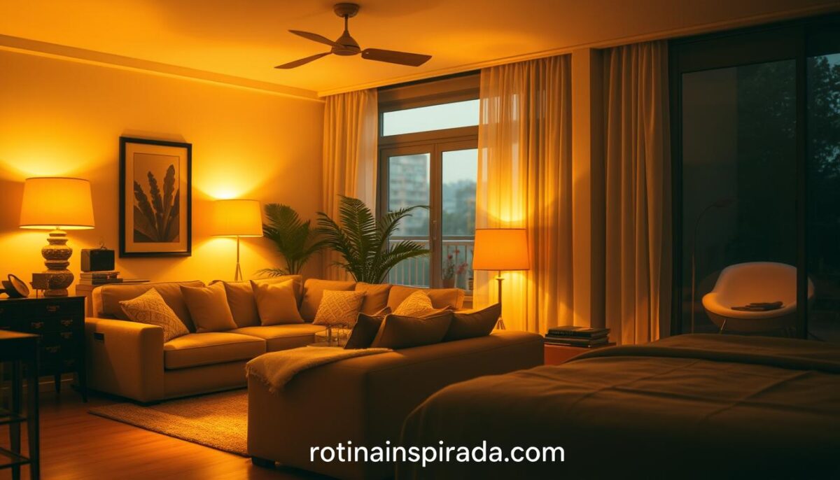 Como usar luzes amarelas para um ambiente mais relaxante