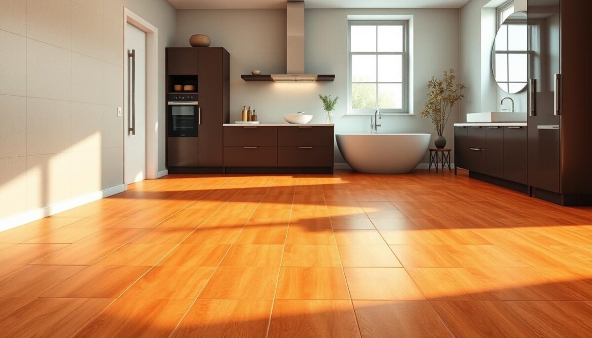 Essa ideia com piso vinílico transforma tudo sem quebrar