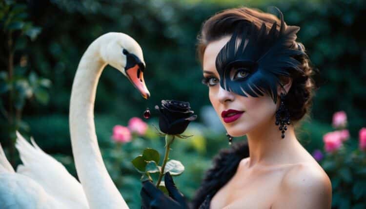 Camila Pudim arrasa de Cisne Negro em festa de Halloween